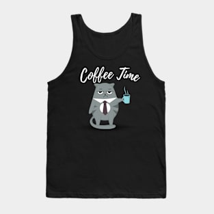 Coffee Time - Cat 🐈😺 Tank Top